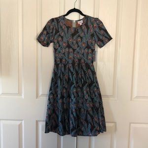 LuLaRoe Amelia Peacock XS